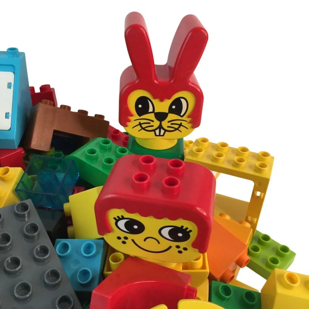 Lego Duplo Building Blocks Lot 180+ Pcs‎ Base Plate Door Window Some Vintage